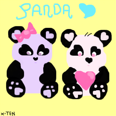 panda shirt.
